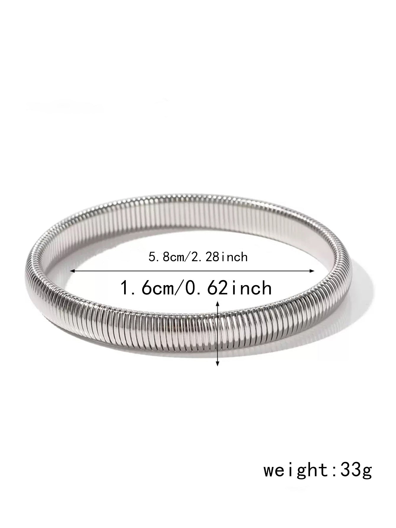 Wholesale Stretch Wide Titanium Steel Bracelet